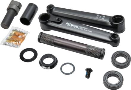 Premium Trestle Mike Gray Signature 24mm BMX Crank (Svart/Hvit)