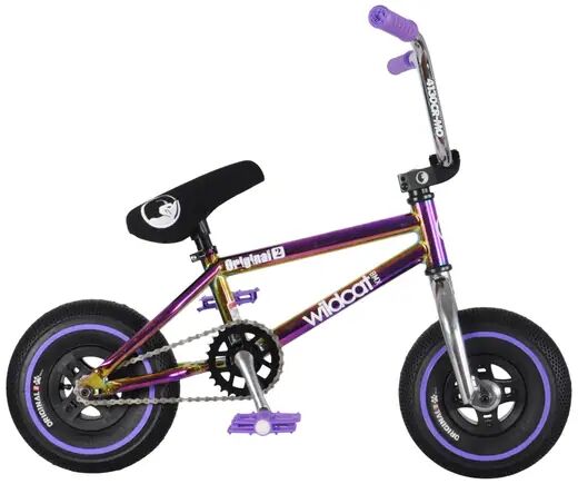 Wildcat Mini BMX Sykkel Wildcat Royal Original 2A (Fiolett/Neochrome/Sølv - Uten bremser)