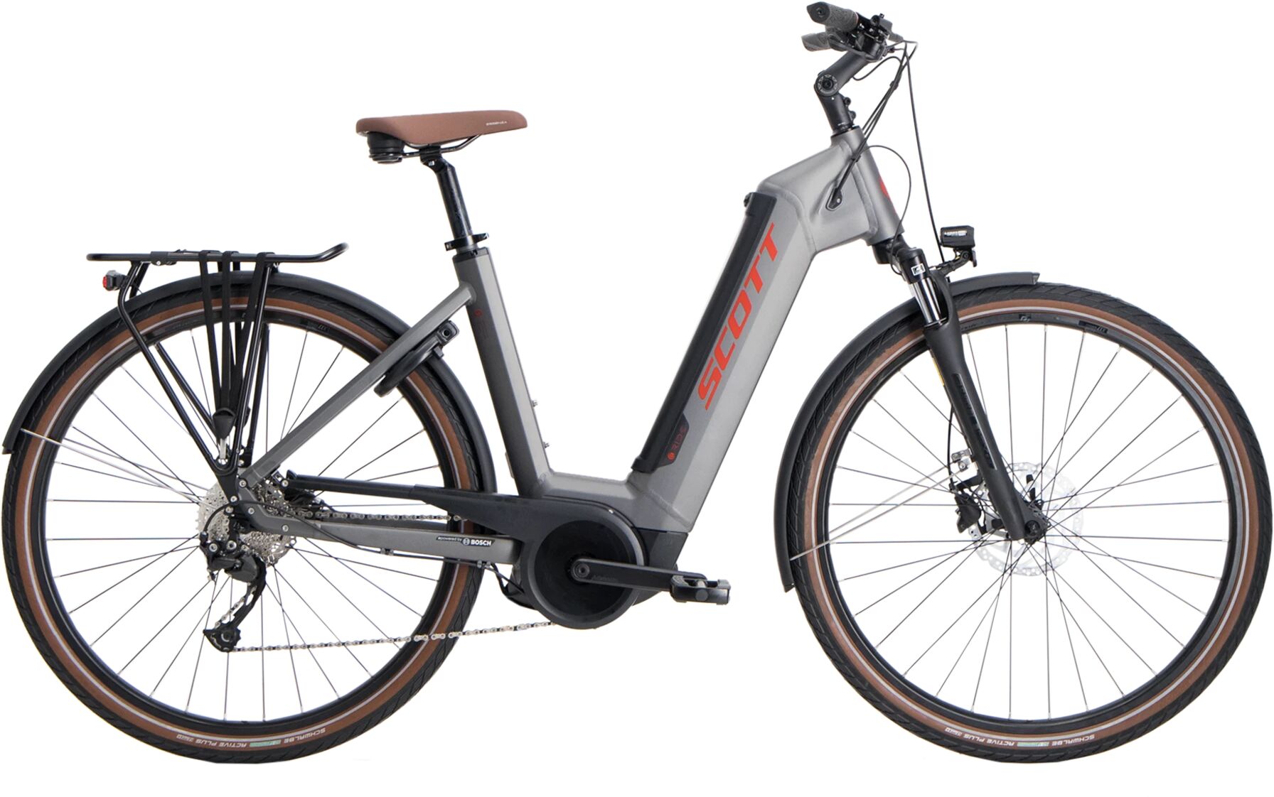 Scott SUB Park eRide Bosch A+ 500 Wh 21, elsykkel, hybrid, unisex M Grey