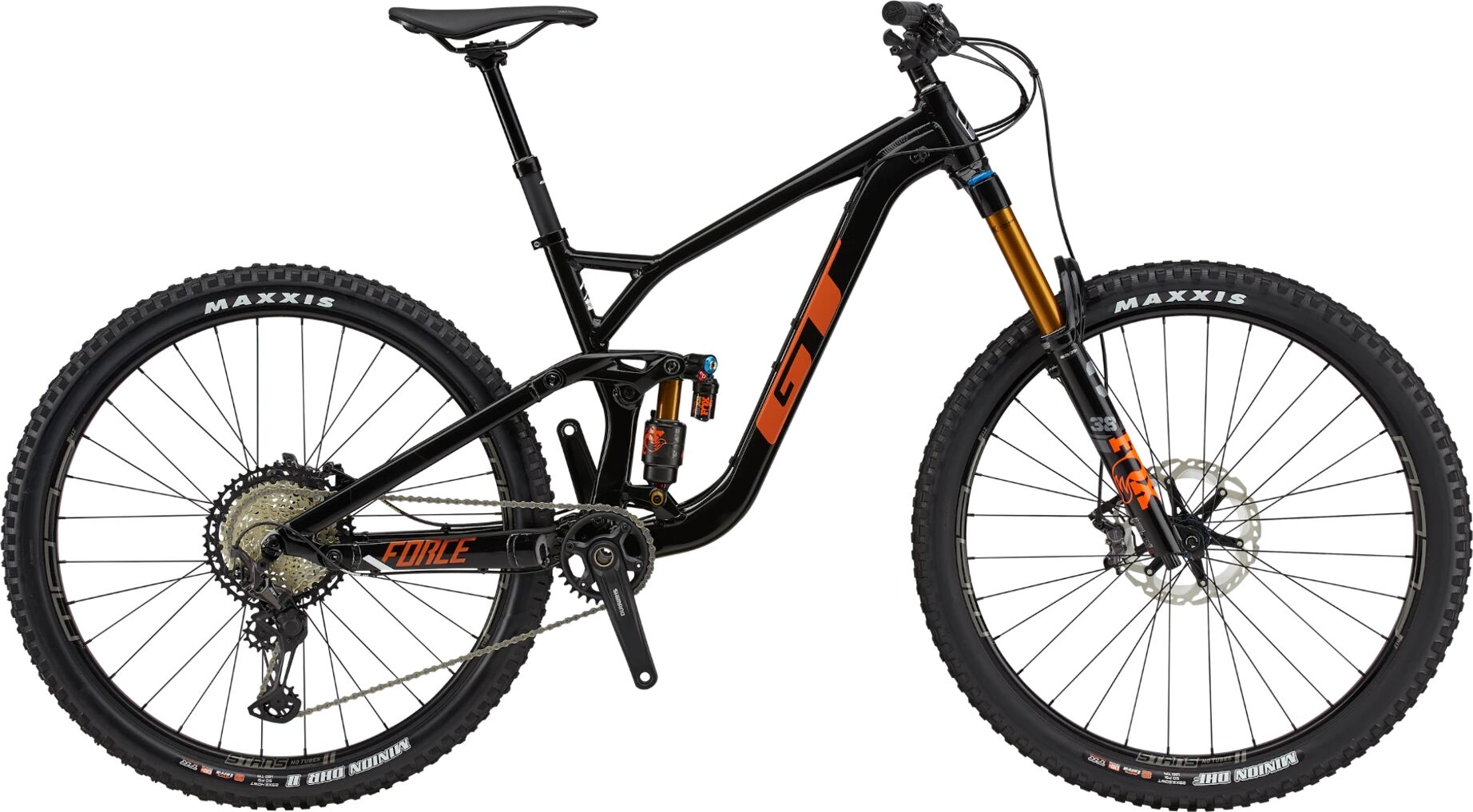 Gt Force 29 Pro 150/170 XT12 21, fulldempet sti- og endurosykkel, unisex L BLACK