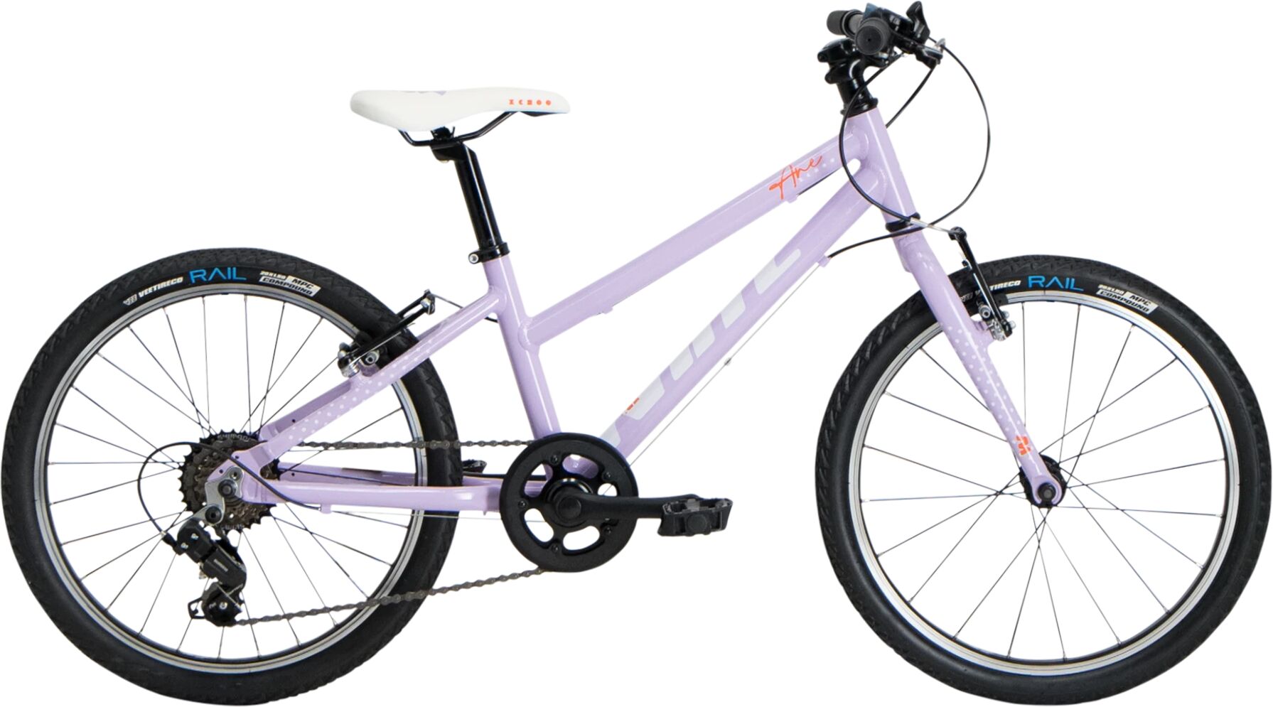 White XC 200 Lite 6s Ane 21, terrengsykkel junior STD Purple