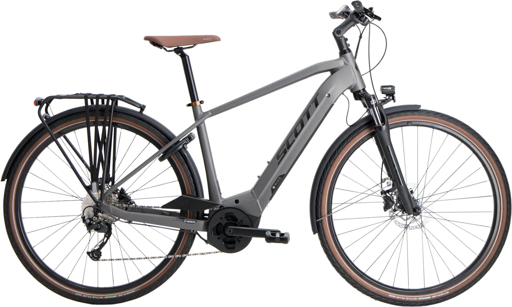 Scott SUB Park eRide Bosch A+ 500 Wh 21, elsykkel, hybrid, herre M Grey