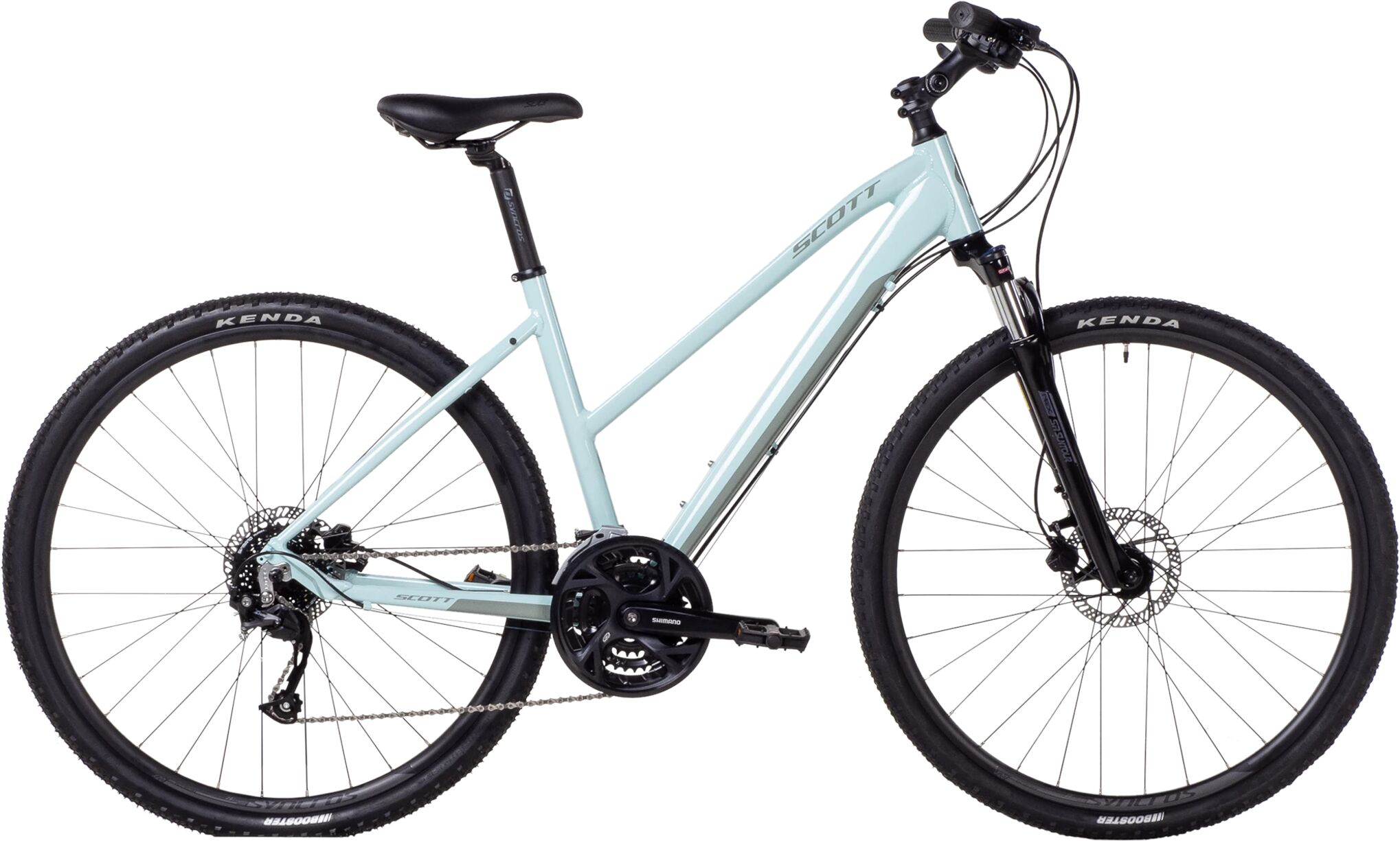 Scott SUB Cross Park HD 21, hybridsykkel, dame S ICE BLUE