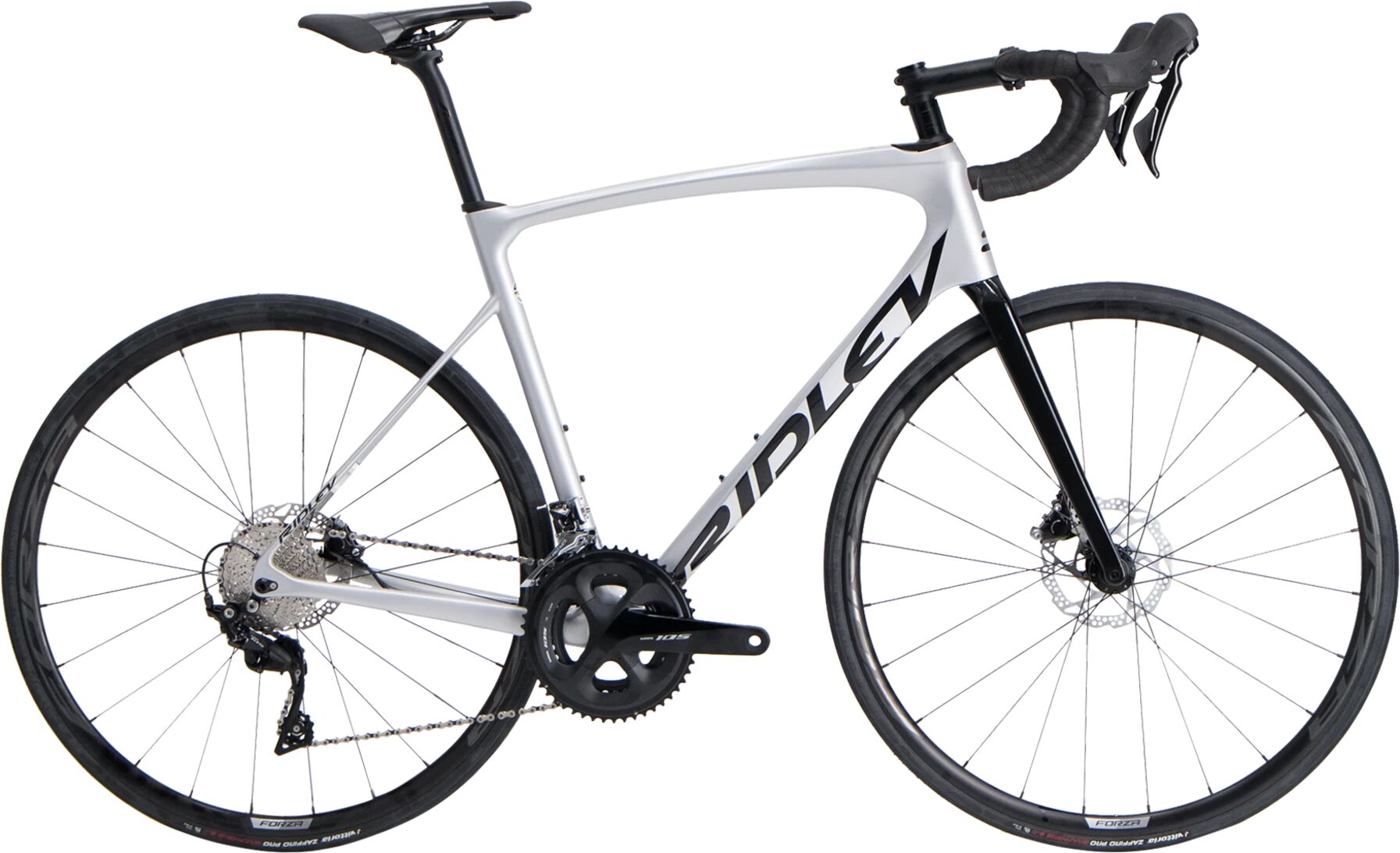 Ridley Fenix SLiC 105 disc 21, landeveissykkel, unisex M silver/black