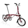 Brompton C Line Utility - 3-Speed - High Bar - Extended Seatpost - 16" Folding Bike - 2022 - House Red Matt