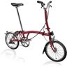 Brompton C Line Utility - 3-Speed - High Bar - Extended Seatpost - 16" Folding Bike - 2022 - House Red Matt