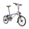 Brompton C Line Explore - 6-Speed - Low Bar - Standard Seatpost - Rear Rack & Dynamo - 16" Folding Bike - 2024 - Pop Lilac