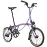 Brompton C Line Explore - 6-Speed - High Bar - Extended Seatpost - Rear Rack & Dynamo - 16" Folding Bike - 2024 - Pop Lilac