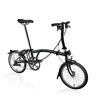 Brompton C Line Explore - 6-Speed - Low Bar - Standard Seatpost - 16" Folding Bike - 2024 - Matt Black