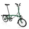 Brompton C Line Explore - 6-Speed - High Bar - Extended Seatpost - Rear Rack & Dynamo - 16" Folding Bike - 2024 - Racing Green