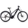 Cube Nuride Hybrid Pro 750 Allroad - Women Electric Bike - 2024 - Black / Metal