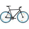 vidaXL Bicicleta de mudanças fixas 700c 55 cm preto e azul