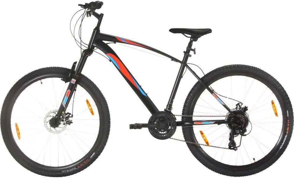 vidaXL Bicicletă montană 21 viteze, roată 29 inci, cadru negru, 48 cm