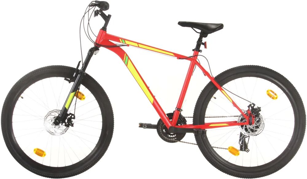 vidaXL Bicicletă montană cu 21 viteze, roată 27,5 inci, roșu, 50 cm