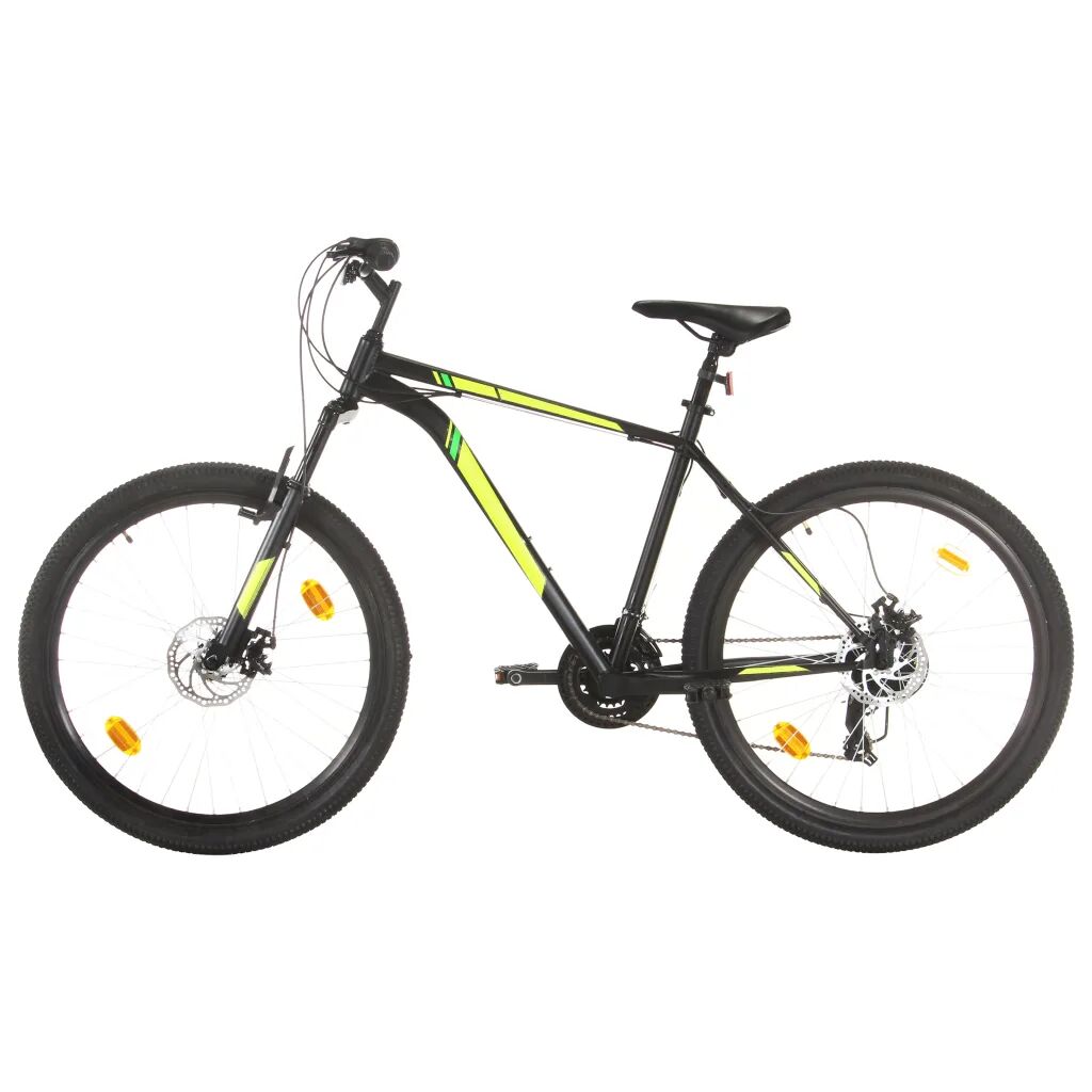 vidaXL Bicicletă montană cu 21 viteze, roată 27,5 inci, negru, 42 cm