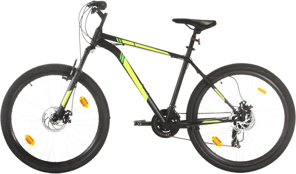 vidaXL Bicicletă montană cu 21 viteze, roată 27,5 inci, negru, 50 cm