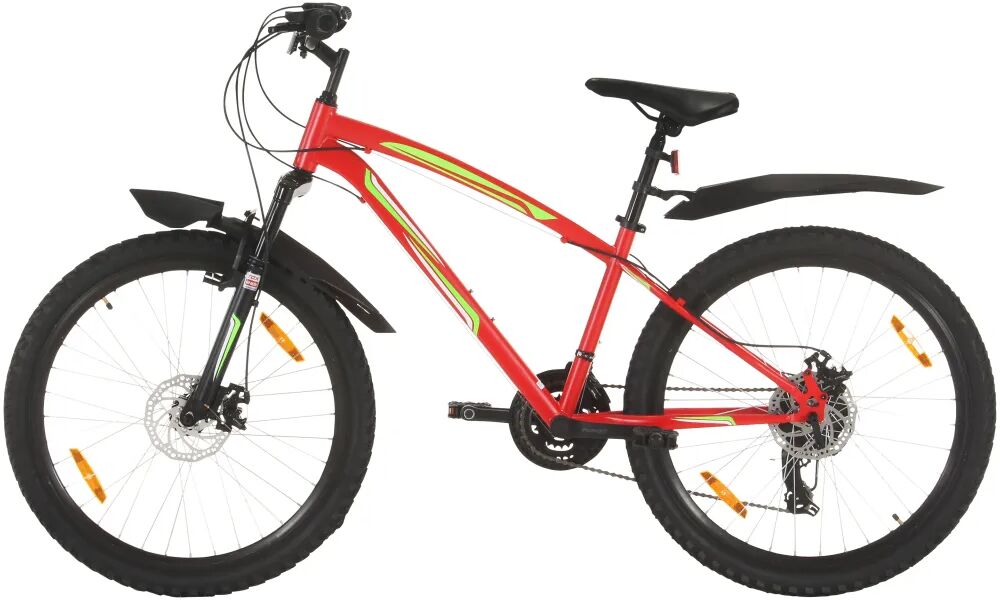 vidaXL Bicicletă montană cu 21 viteze, roată 26 inci, 36 cm, roșu