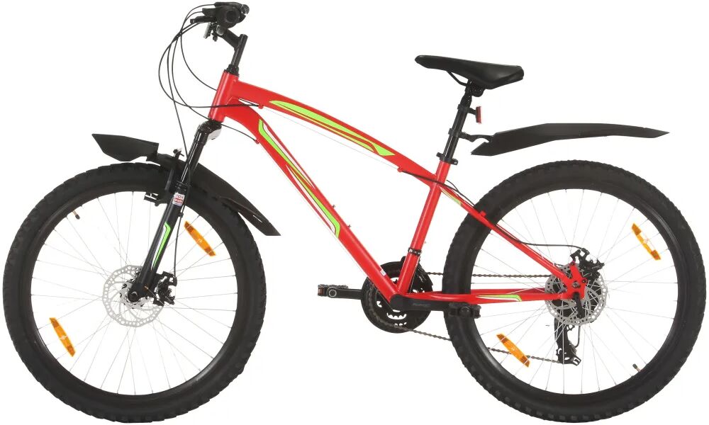 vidaXL Bicicletă montană cu 21 viteze, roată 26 inci, 42 cm, roșu