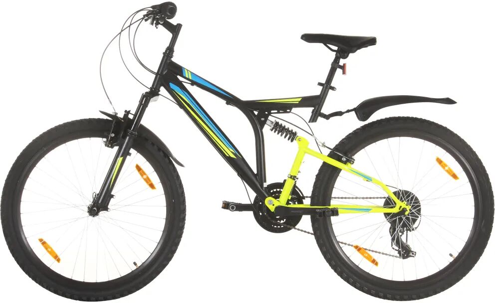 vidaXL Bicicletă montană cu 21 viteze, roată 26 inci, negru, 49 cm