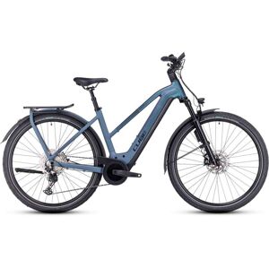 Cube Kathmandu Hybrid Abs 750 - Women Electric Touring Bike - 2024 - Smaragdgrey / Blue