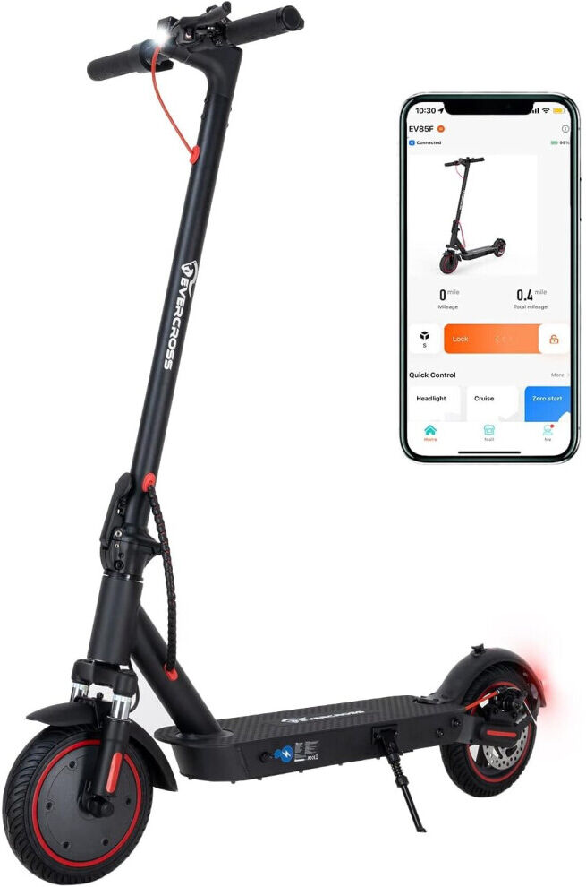 justidea EVERCROSS EV85F Electric Scooters Adult, 8.5'' E Scooter Foldable with APP - 350