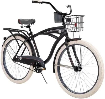 Huffy 26-Inch Deluxe Men's Cruiser Bike, Black