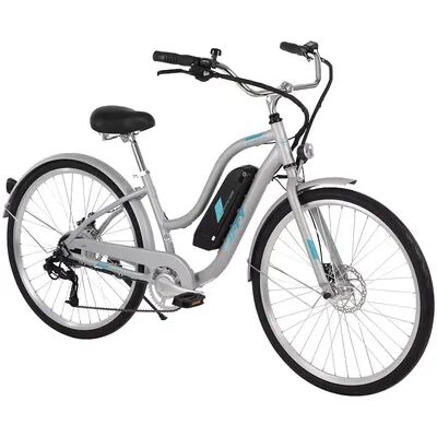 Huffy 27.5-inch Ladies Everett Plus Comfort Aluminum Women's E-Bike, Clrs