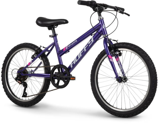 Photos - Bike Huffy Granite Kids Mountain  - Girls, Purple, 20 in, 23212 