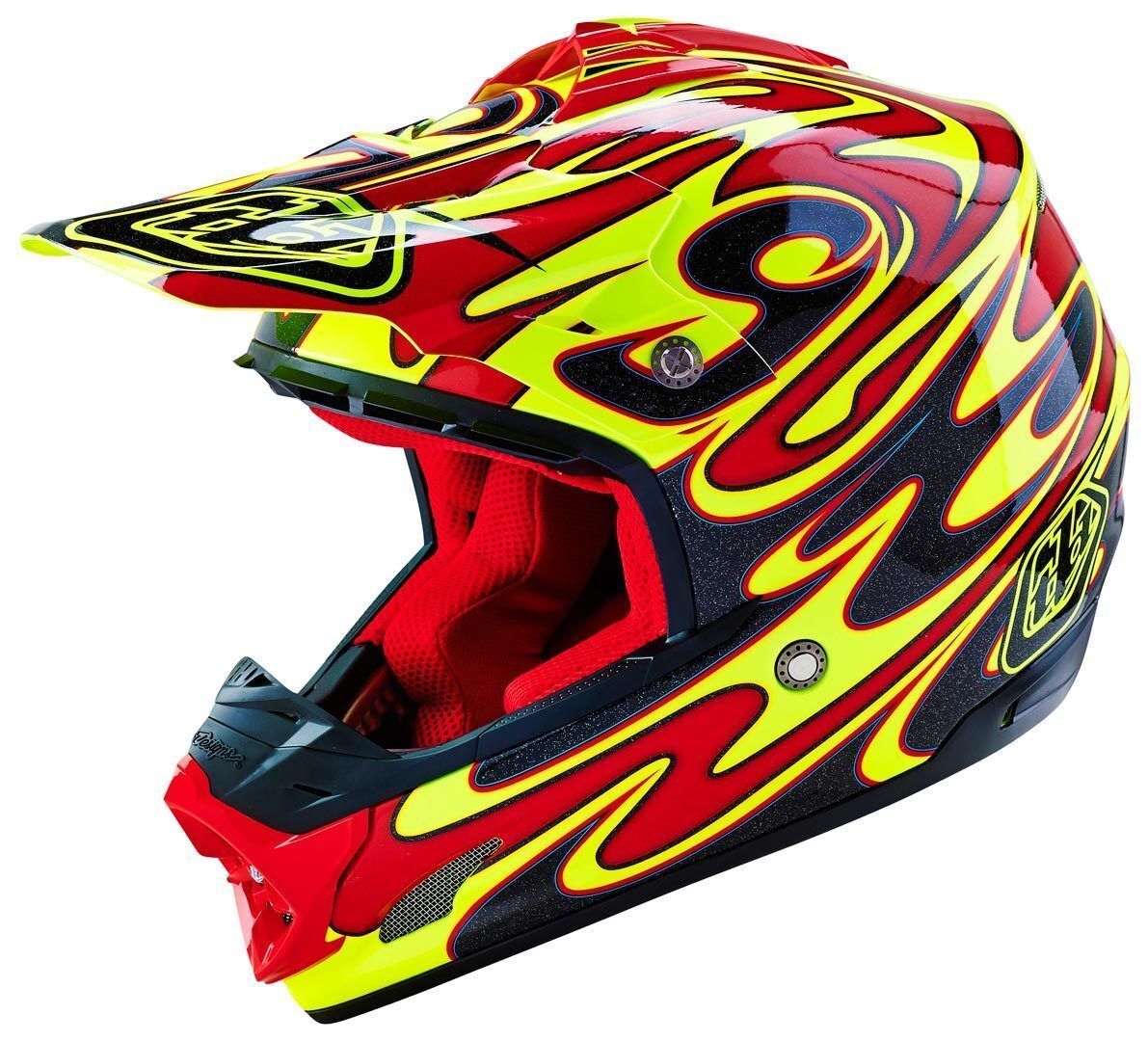 Troy Lee Designs SE3 Reflection Motocross Helm Gelb XS