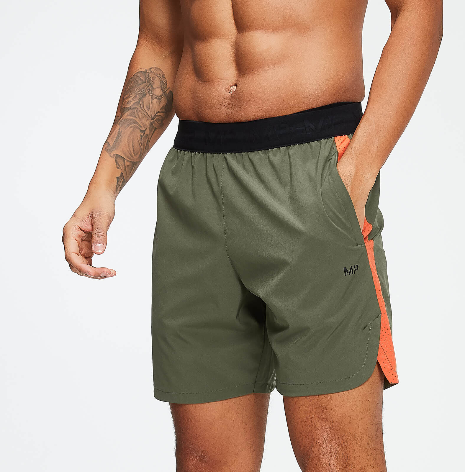 Myprotein Training 7  Shorts - Legergroen/Spark - XL