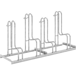 kaiserkraft Standparker, einseitig, Reifenbreite bis 55 mm, 4 Stellplätze