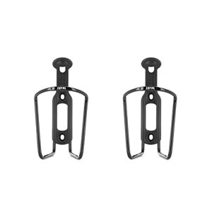 Zéfal ZEFAL Pack ALU PLAST Set aus 2 Flaschenhaltern aus Aluminium Kunststoff 124 – Set mit Zwei Flaschenhaltern für Fahrrad – leicht und robust – Schwarz