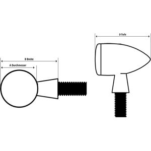 HeinzBikes ZC-Line Gabel Blinker CLASSIC 56mm (bis 54mm) silber  Silber