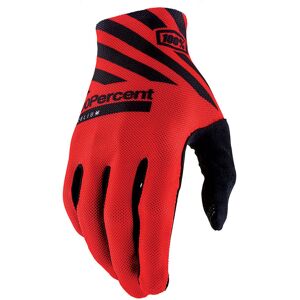 100% Celium Fahrrad Handschuhe M Schwarz Rot