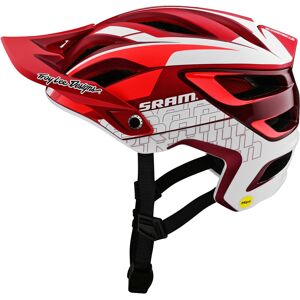 Troy Lee Designs A3 MIPS SRAM Fahrradhelm M L Weiss Rot