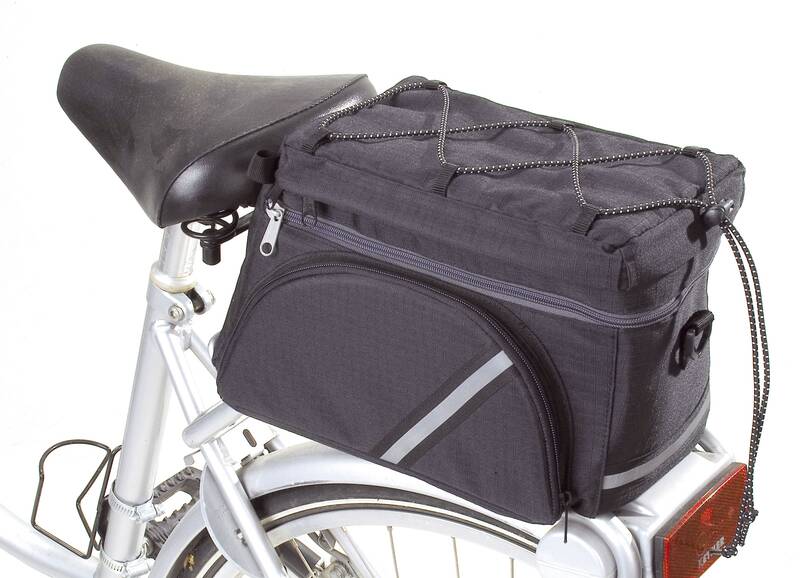 Westfalia Fahrrad Gepäckträgertasche - multifunktionell, schwarz