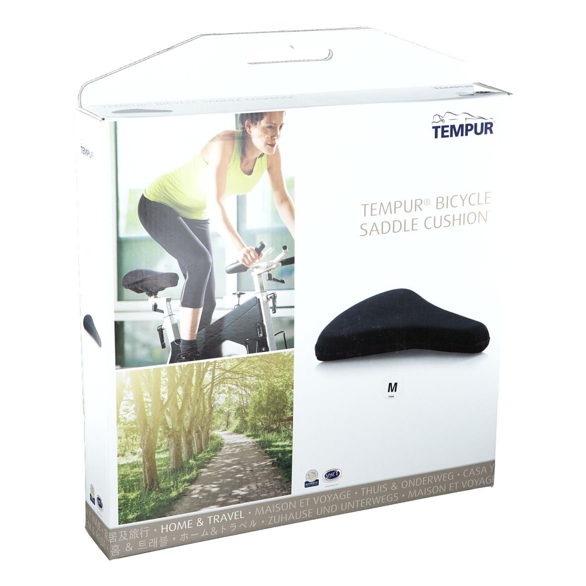 Tempur® Fahrradsattel 27 x 25 cm schwarz