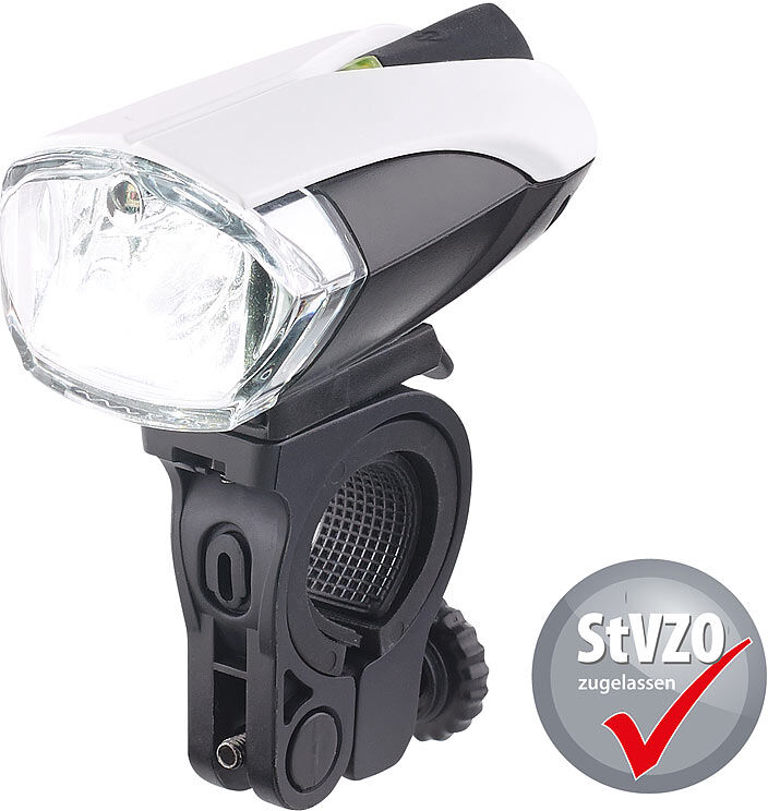 KryoLights Fahrradlampe FL-211 mit Cree-LED, Akku, zugelassen nach StVZO