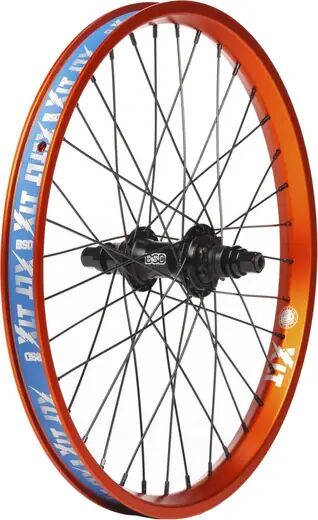 BSD BMX Rad Hinten BSD XLT Street Pro BMX Cassette (Schwarz/Orange - Rechts)