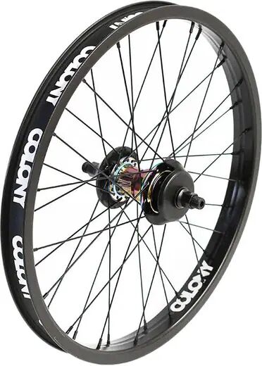 Colony BMX Rad Hinten Colony Pintour 20" Male Freecoaster (Black/Rainbow - Right hand drive)