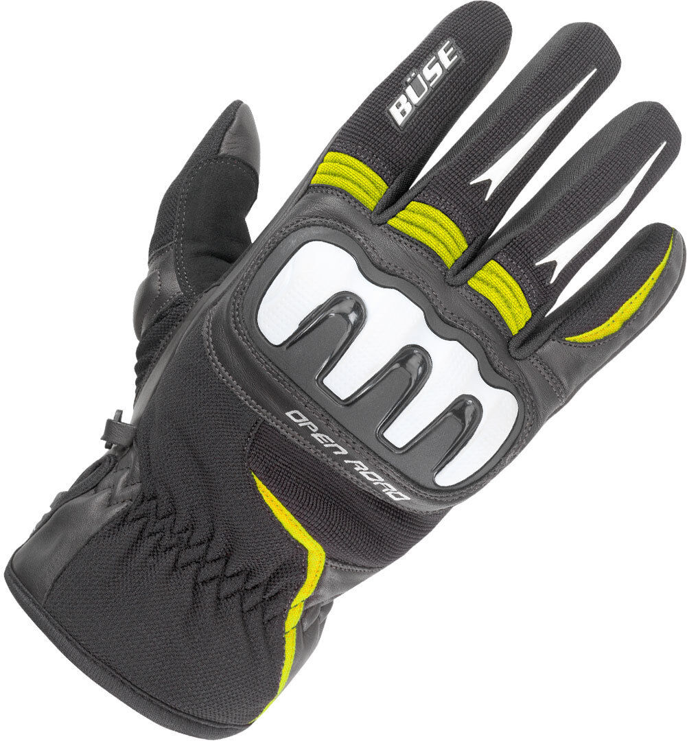 Büse Open Road Sport Handschuhe L Schwarz Gelb