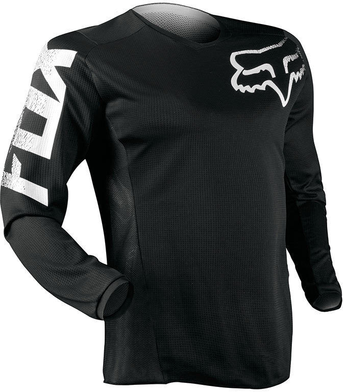 FOX Blackout Motocross Jersey S Schwarz