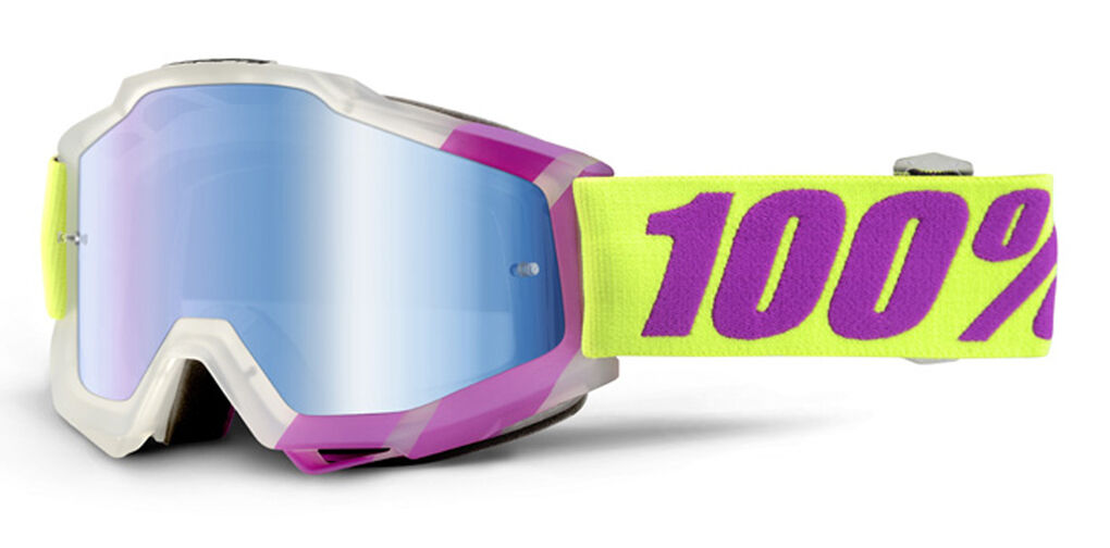 100% Accuri Extra Motocross Brille Einheitsgröße Lila Gelb