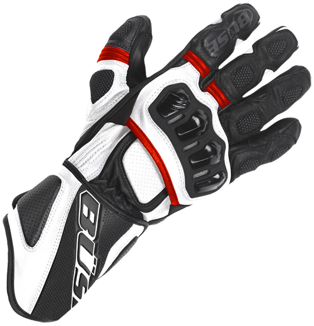 Büse Aragon Handschuhe 4XL Schwarz Weiss Rot