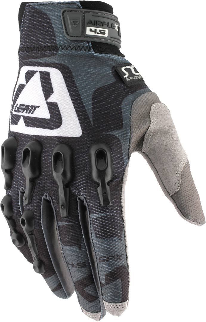 Leatt GPX 4.5 Lite Motocross Handschuhe XS Schwarz Grau Weiss