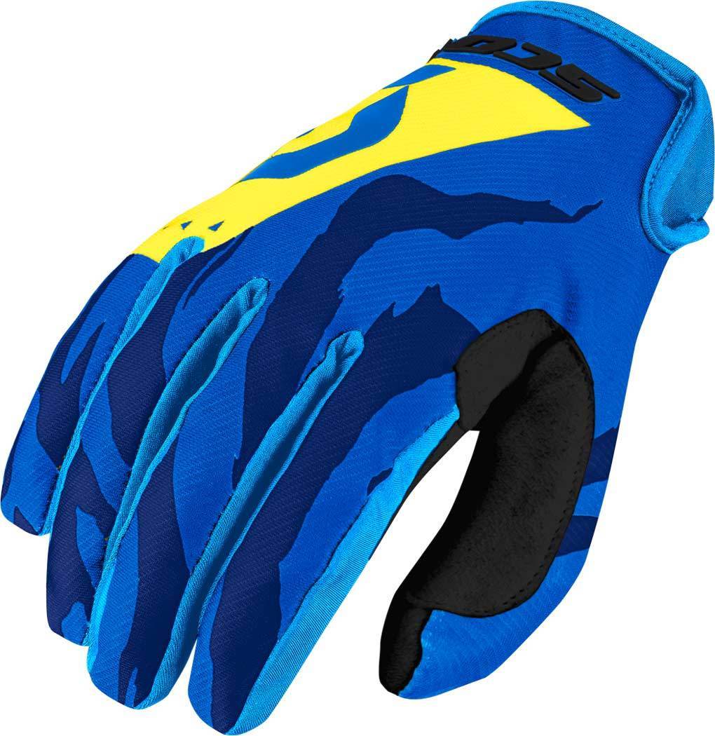 Scott 350 Race Motocross Handschuhe 2017 XL Blau Gelb