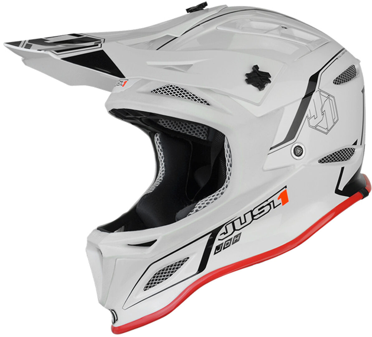 Just1 JDH Elements Mips Downhill Helm S Schwarz Weiss