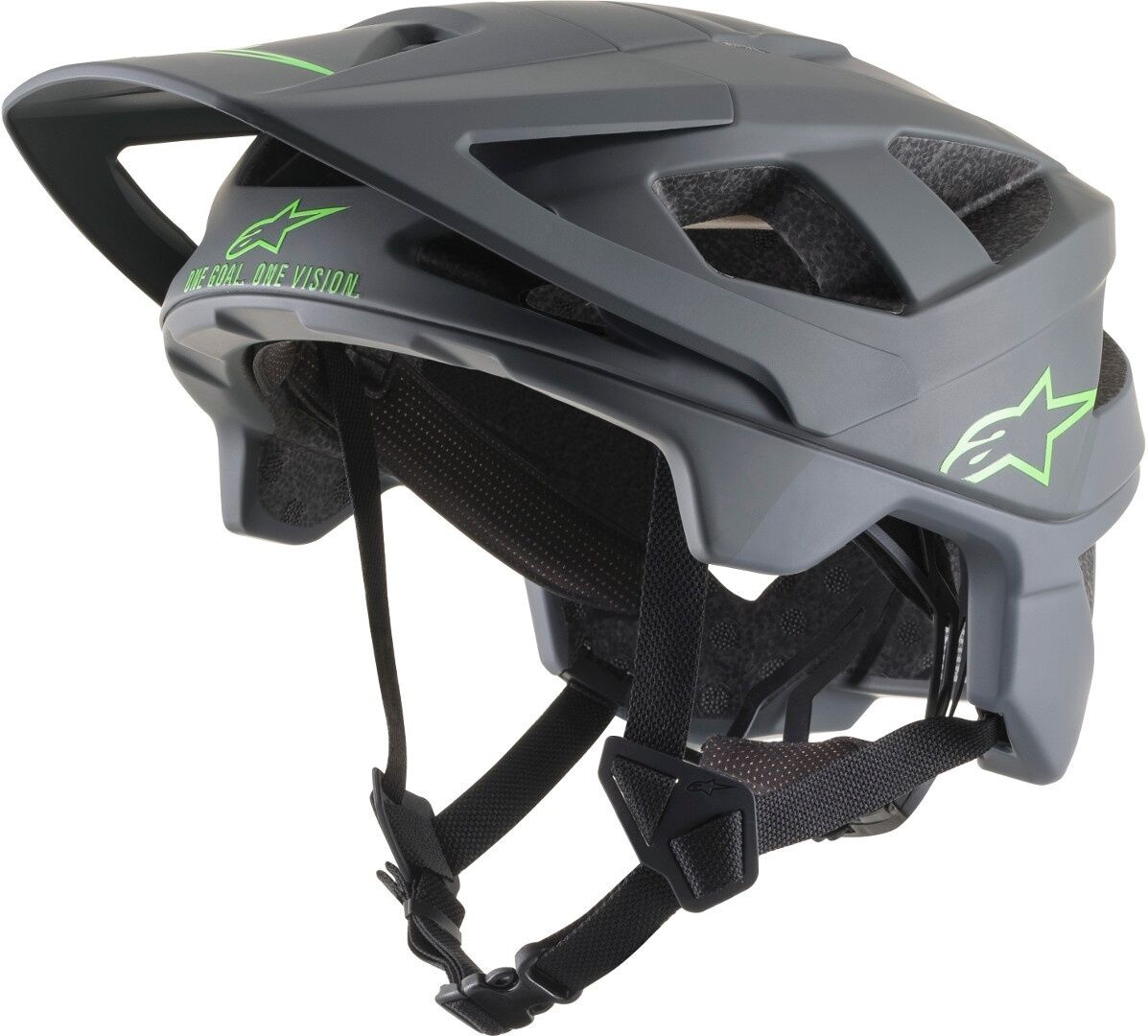 Alpinestars Vector Pro Atom Fahrradhelm L Grau Grün