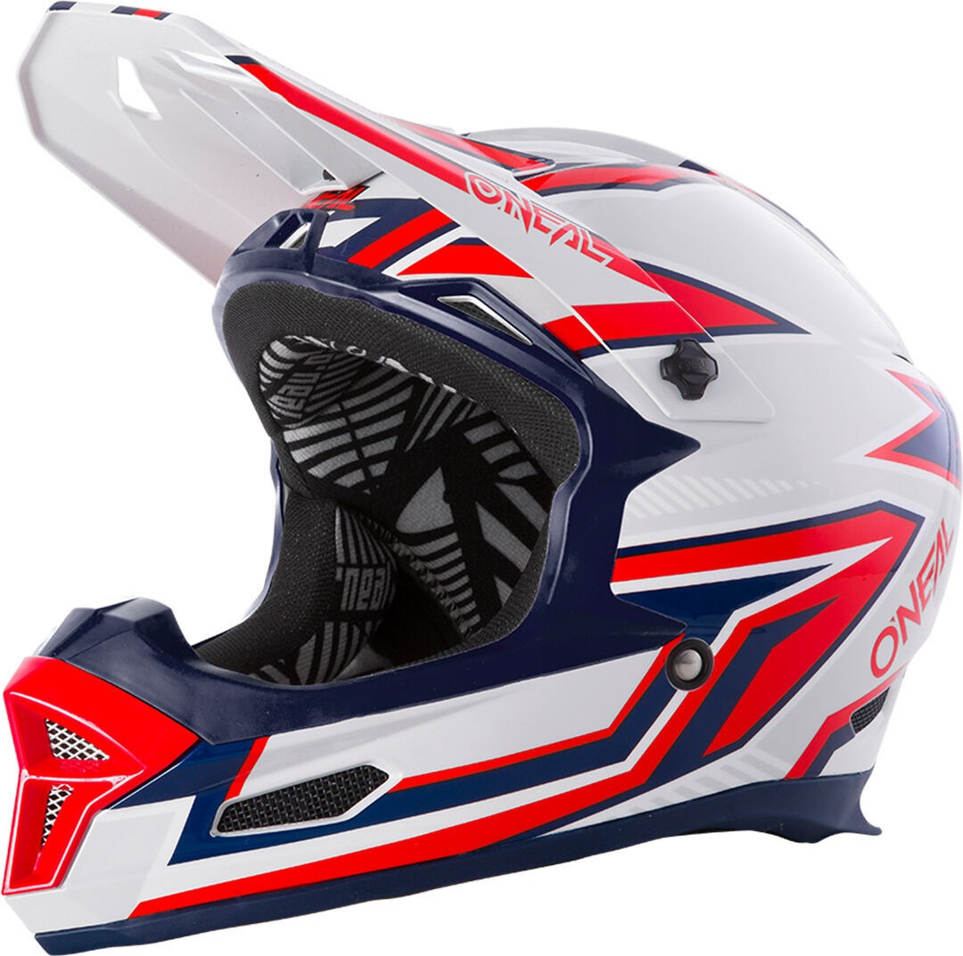Oneal Fury Rapid Downhill Helm XL Rot Silber