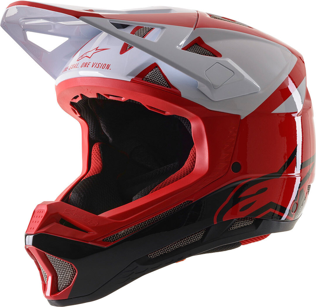 Alpinestars Missile Pro Cosmos Downhill Helm XS Weiss Rot